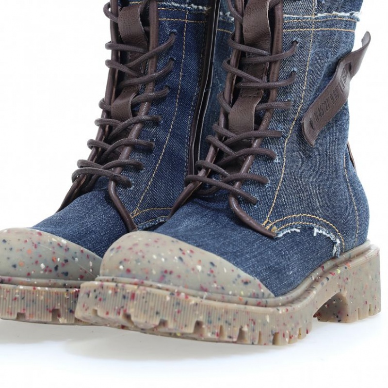 A.S.98 Cardon Ankle boots Dame Blå Sjokolade | NO-CPQRAO023