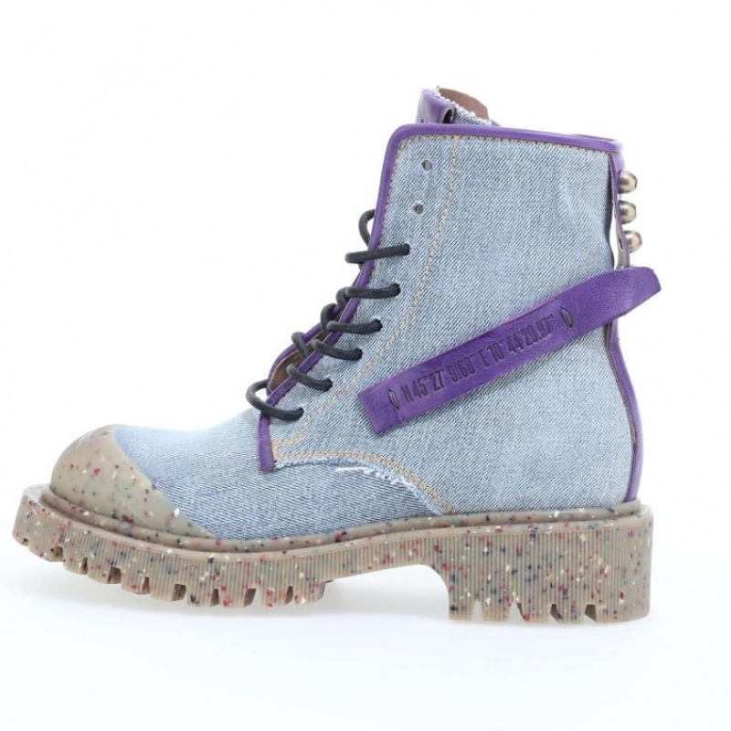 A.S.98 Case Ankle boots Dame Blå Lilla | NO-LFIXAG896