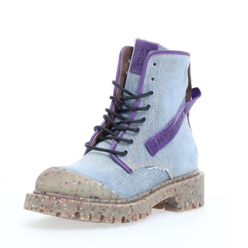 A.S.98 Case Ankle boots Dame Blå Lilla | NO-LFIXAG896