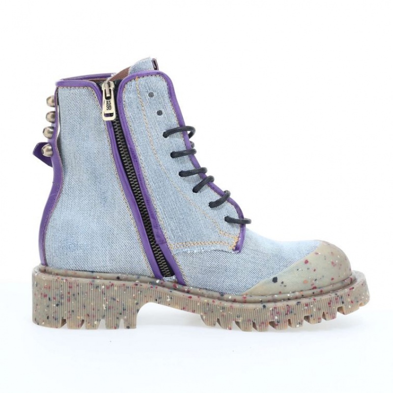 A.S.98 Case Ankle boots Dame Blå Lilla | NO-LFIXAG896