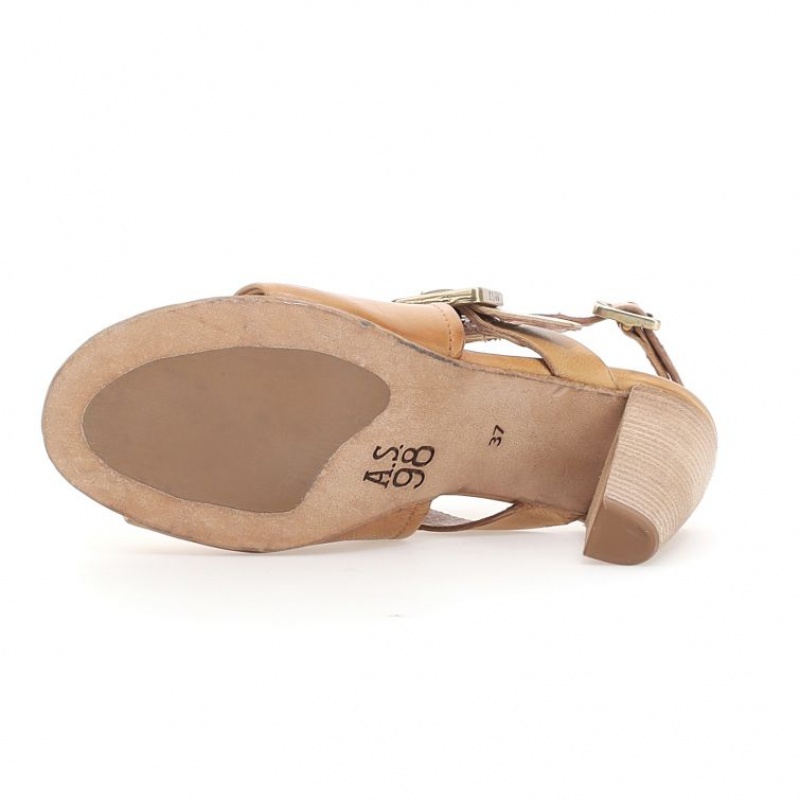 A.S.98 Charlize Sandaler Dame Khaki | NO-POLNTQ795