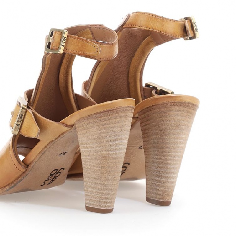 A.S.98 Charlize Sandaler Dame Khaki | NO-POLNTQ795