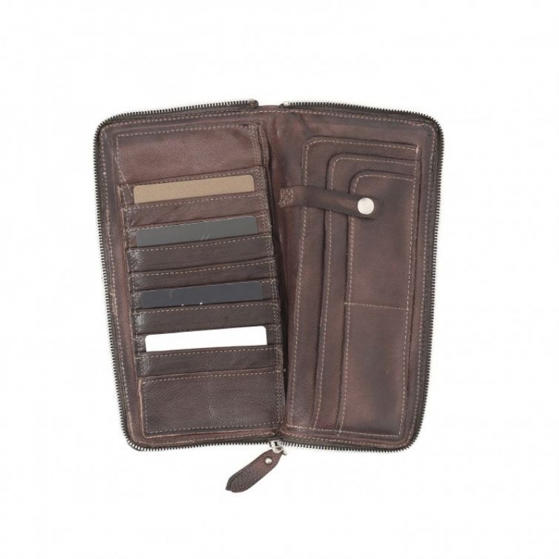 A.S.98 Clark Lommebok Unisex Sjokolade | NO-ONLCFE654
