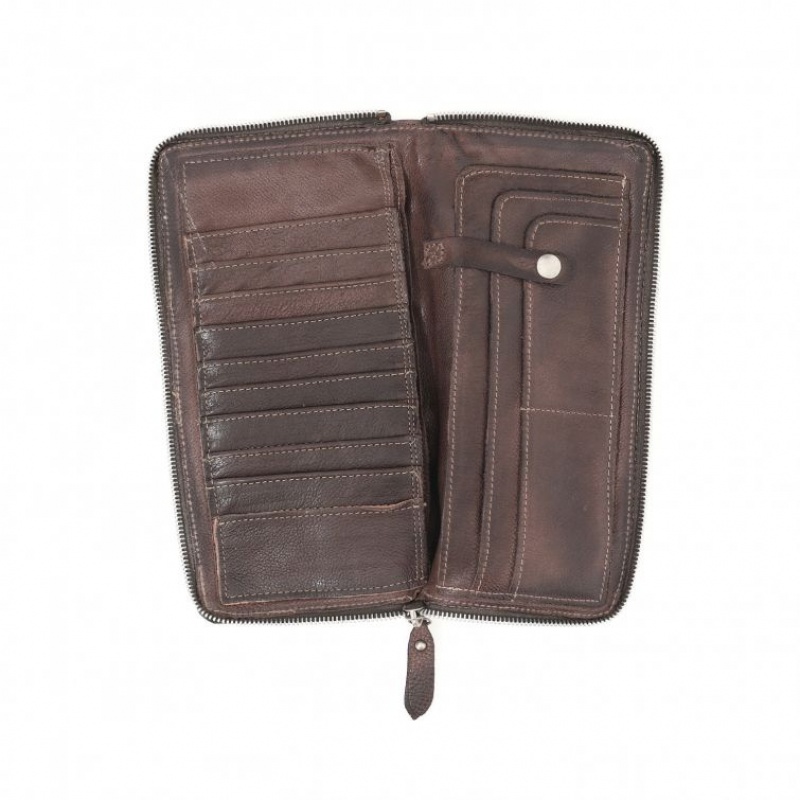 A.S.98 Clark Lommebok Unisex Sjokolade | NO-ONLCFE654