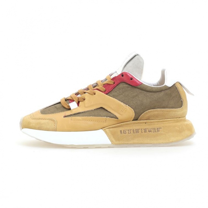 A.S.98 Franklyn Sneakers Herre Khaki | NO-GBSERL064