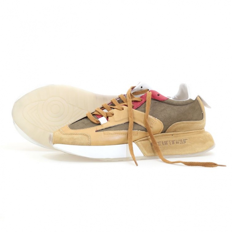 A.S.98 Franklyn Sneakers Herre Khaki | NO-GBSERL064