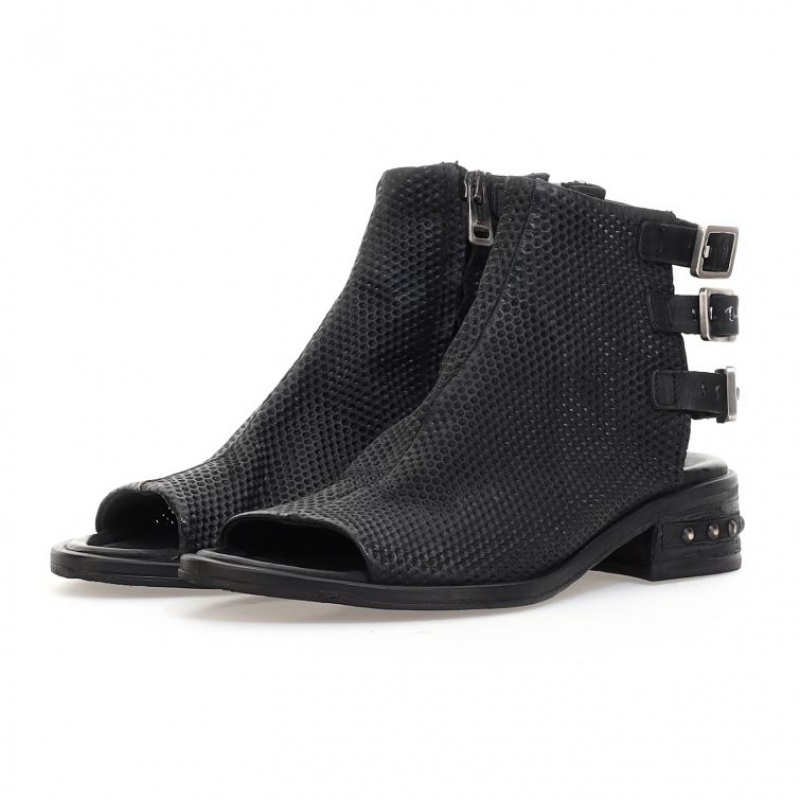 A.S.98 Gomer Sandaler Dame Svarte | NO-JFOKEY489