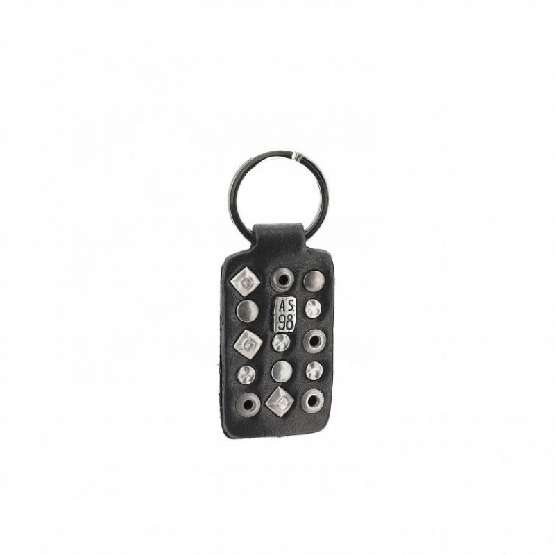 A.S.98 Hall Nøkkelringer Unisex Svarte | NO-AFPOLD109