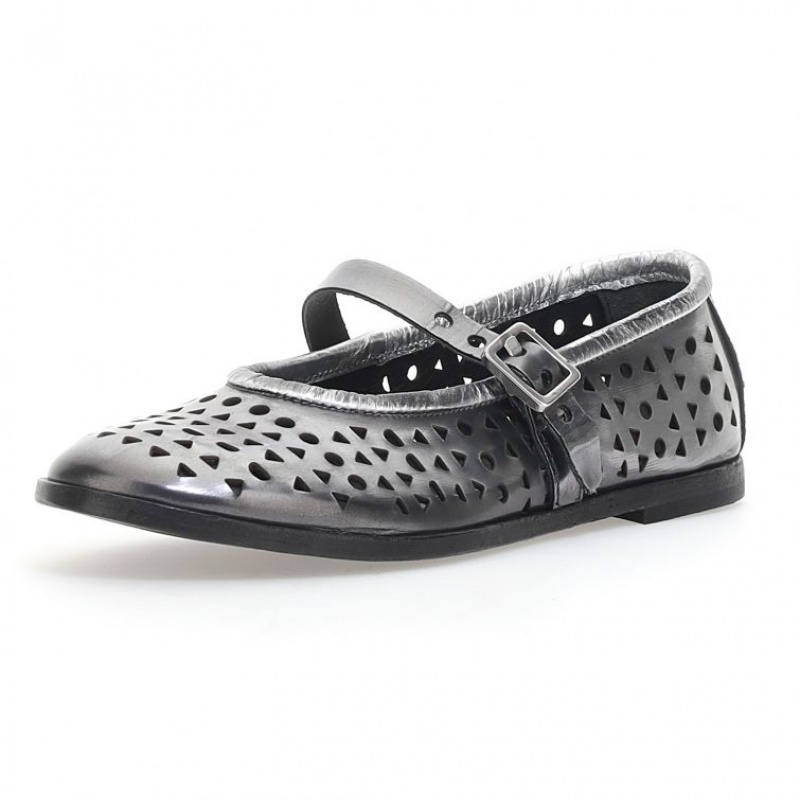 A.S.98 Jacaline flat shoes Dame Titanium | NO-HMPVFI316