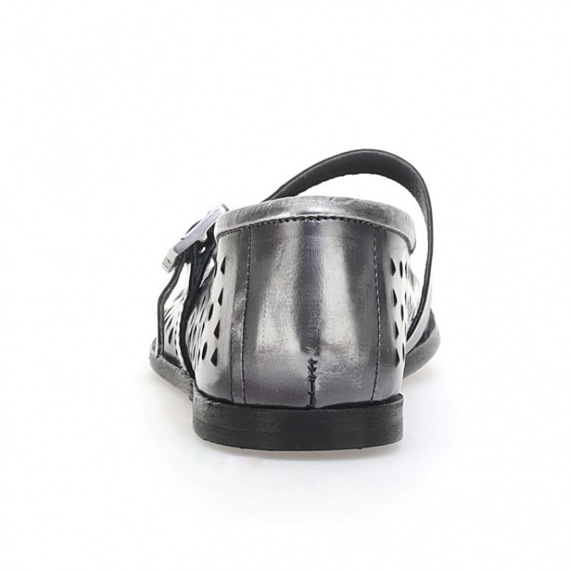 A.S.98 Jacaline flat shoes Dame Titanium | NO-HMPVFI316