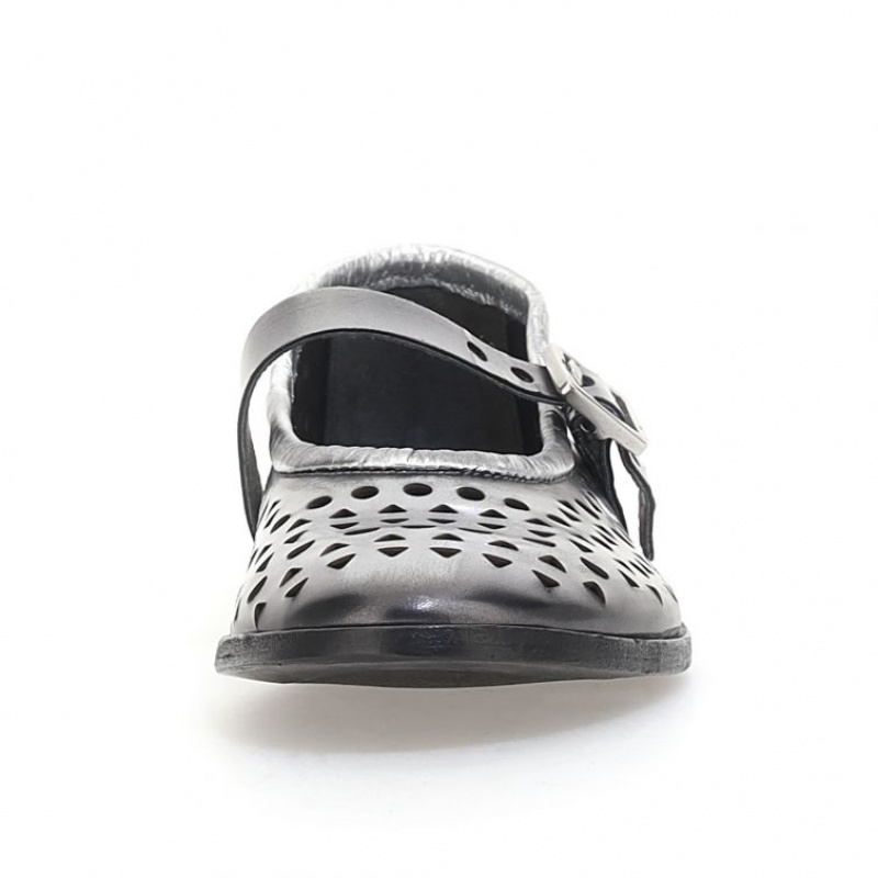 A.S.98 Jacaline flat shoes Dame Titanium | NO-HMPVFI316