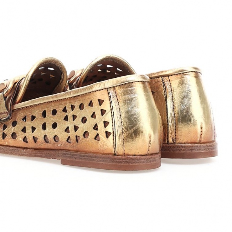 A.S.98 Jacklyn flat shoes Dame Gull | NO-JVDAZC780