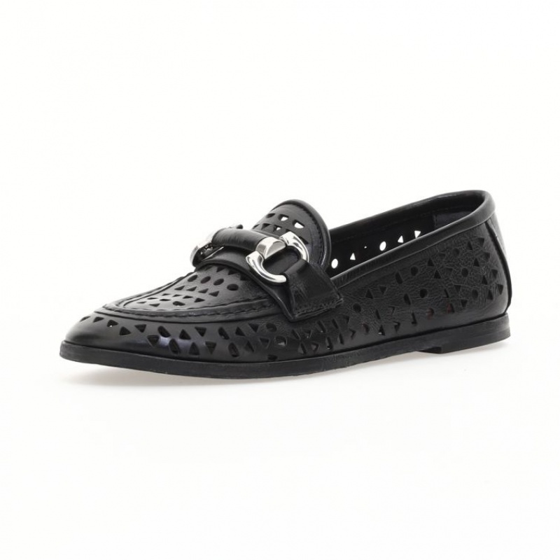 A.S.98 Jacklyn flat shoes Dame Svarte | NO-SQXPBJ874