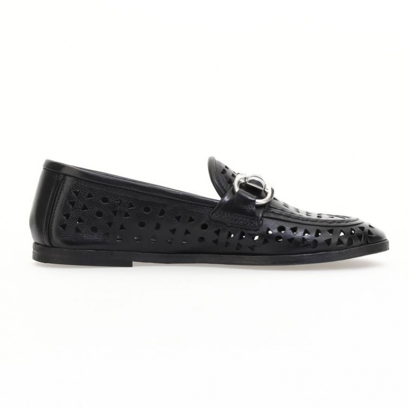 A.S.98 Jacklyn flat shoes Dame Svarte | NO-SQXPBJ874