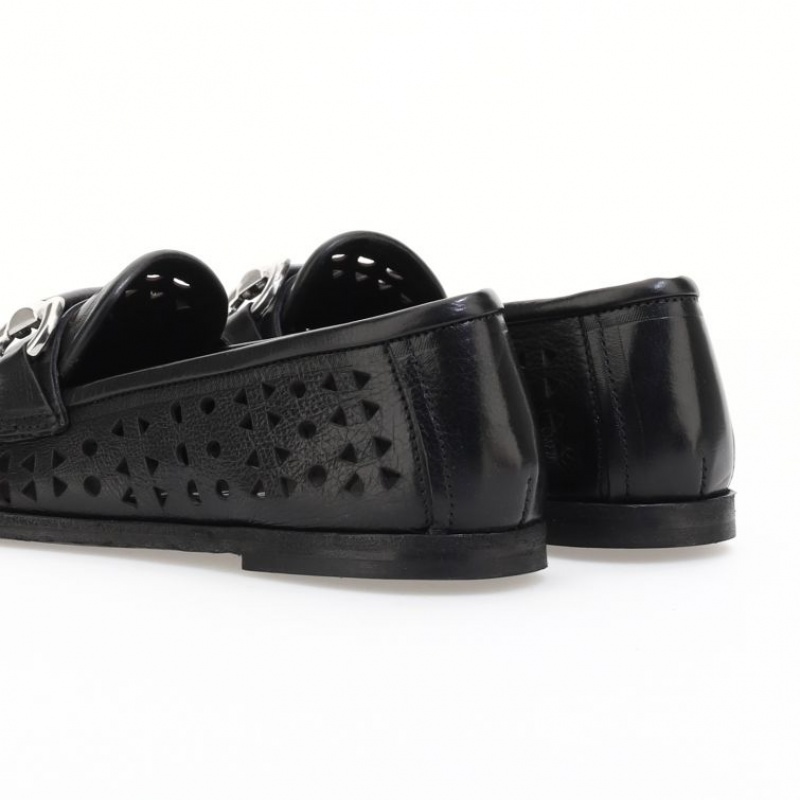 A.S.98 Jacklyn flat shoes Dame Svarte | NO-SQXPBJ874