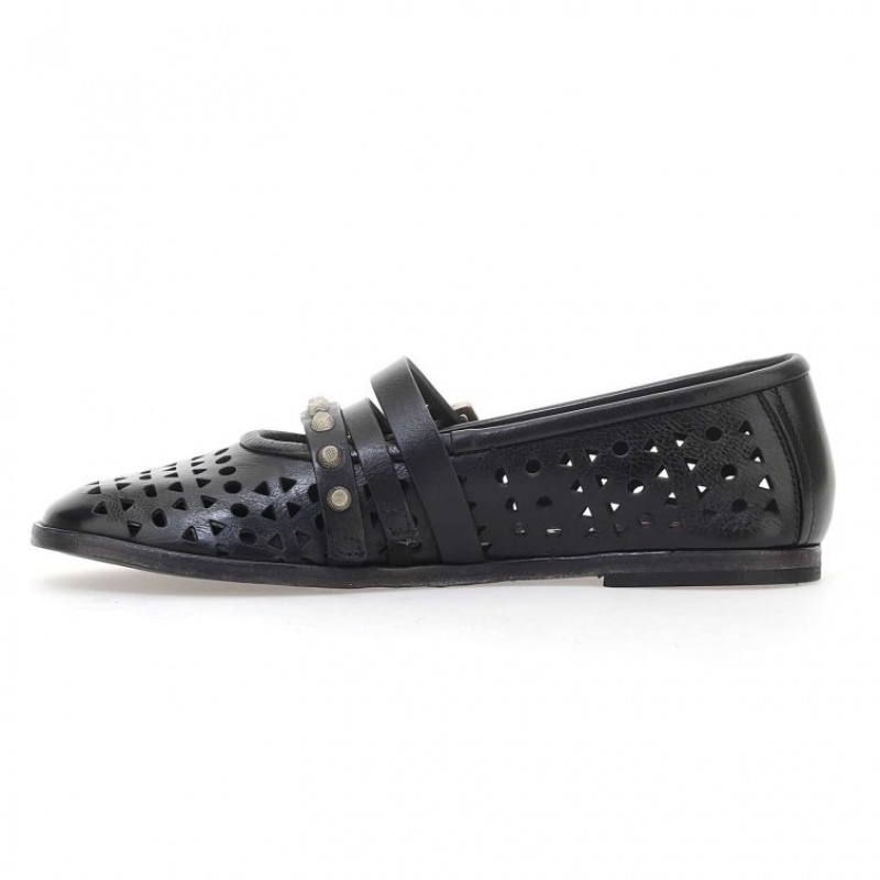 A.S.98 Jade flat shoes Dame Svarte | NO-DMEUQF401