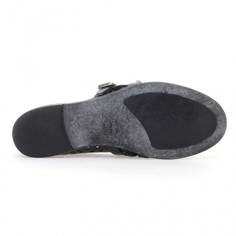 A.S.98 Jade flat shoes Dame Svarte | NO-DMEUQF401