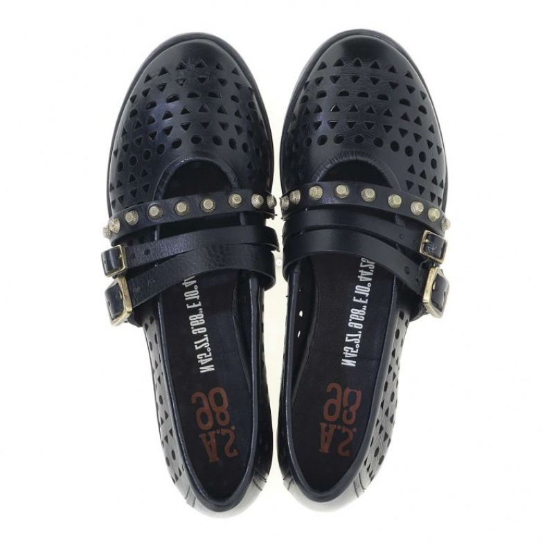 A.S.98 Jade flat shoes Dame Svarte | NO-DMEUQF401