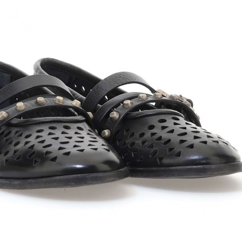 A.S.98 Jade flat shoes Dame Svarte | NO-DMEUQF401