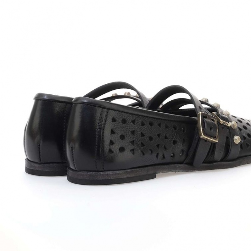 A.S.98 Jade flat shoes Dame Svarte | NO-DMEUQF401