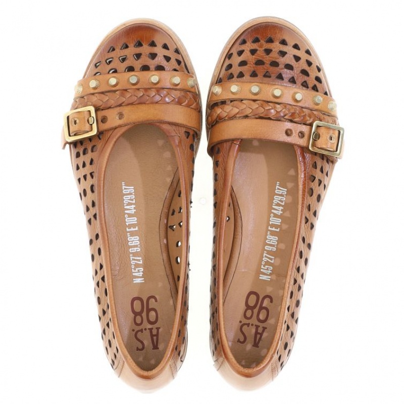 A.S.98 Jakki flat shoes Dame Brune | NO-GRSWDN524
