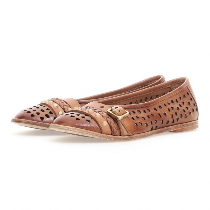 A.S.98 Jakki flat shoes Dame Brune | NO-GRSWDN524