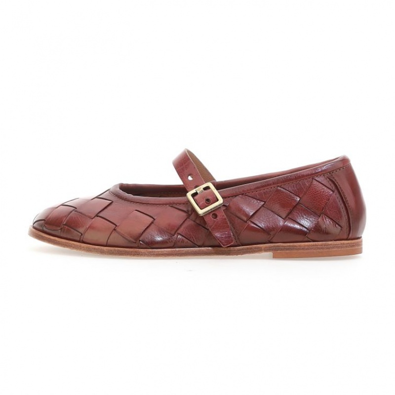 A.S.98 Janae flat shoes Dame Burgunder | NO-YCVSXK084