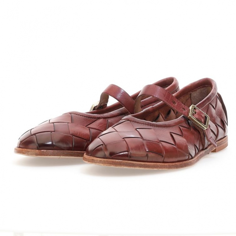 A.S.98 Janae flat shoes Dame Burgunder | NO-YCVSXK084