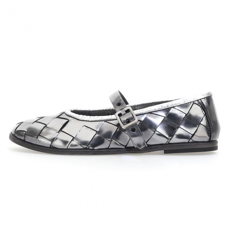 A.S.98 Janae flat shoes Dame Titanium | NO-SYAPUH953