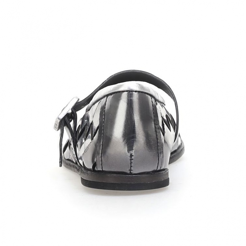 A.S.98 Janae flat shoes Dame Titanium | NO-SYAPUH953