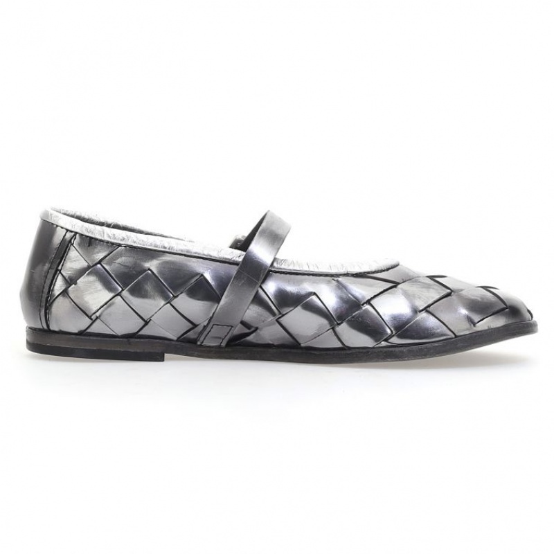 A.S.98 Janae flat shoes Dame Titanium | NO-SYAPUH953