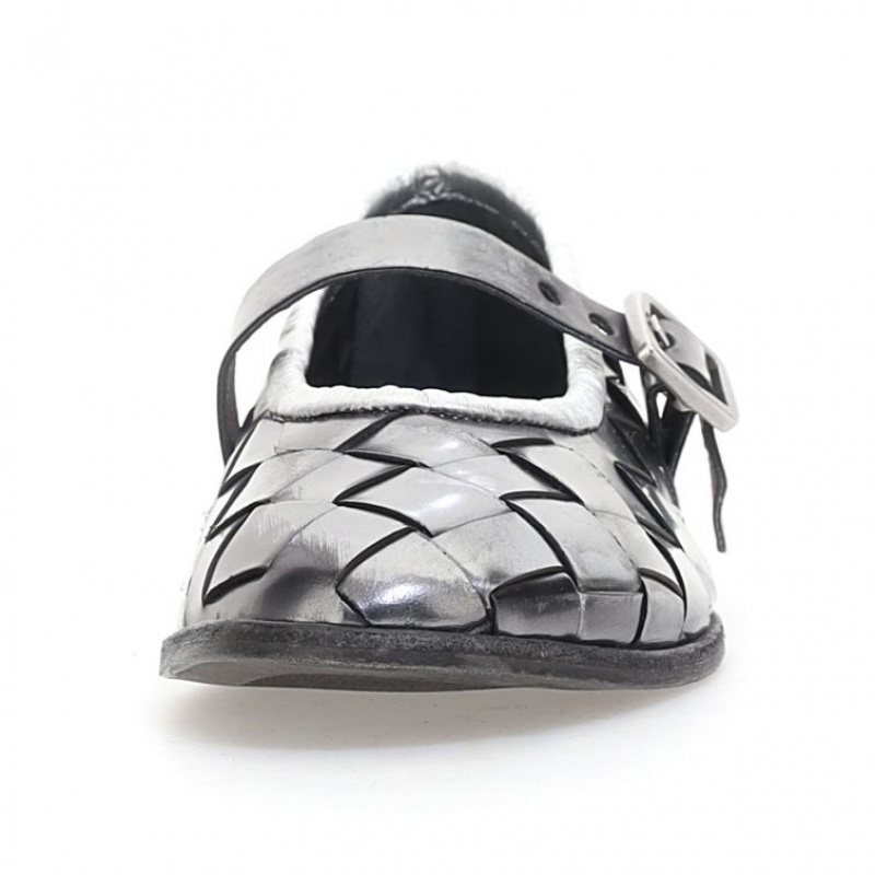 A.S.98 Janae flat shoes Dame Titanium | NO-SYAPUH953