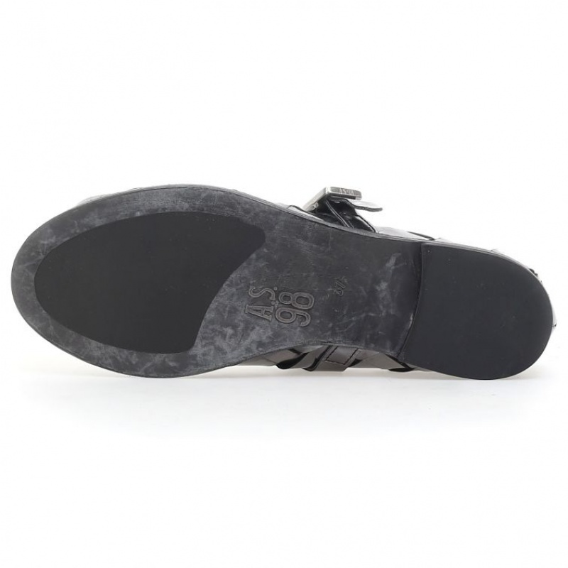 A.S.98 Janae flat shoes Dame Titanium | NO-SYAPUH953