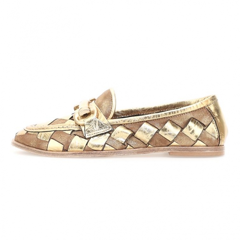 A.S.98 Janel flat shoes Dame Gull | NO-MDIYAP917