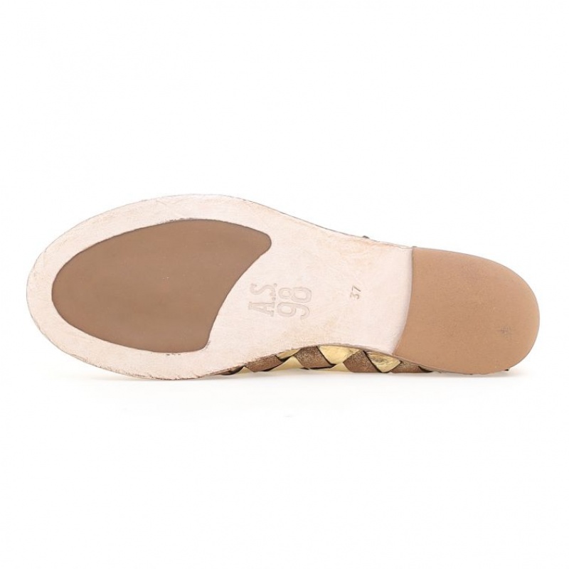 A.S.98 Janel flat shoes Dame Gull | NO-MDIYAP917