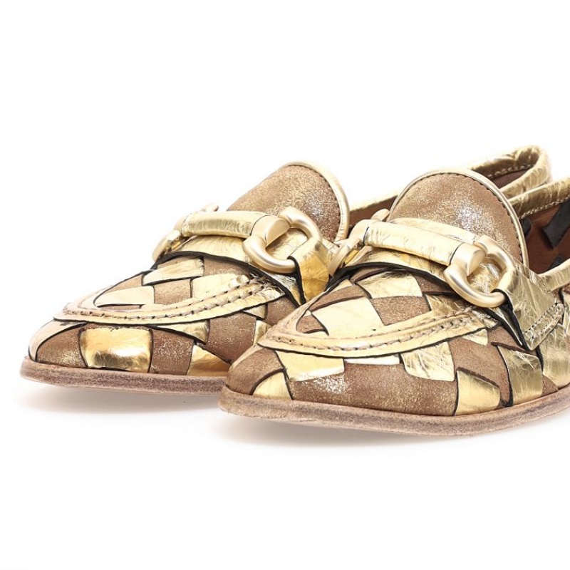 A.S.98 Janel flat shoes Dame Gull | NO-MDIYAP917