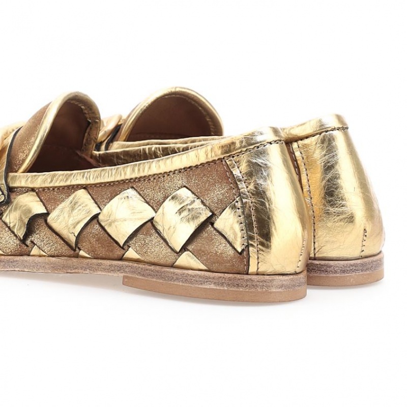 A.S.98 Janel flat shoes Dame Gull | NO-MDIYAP917