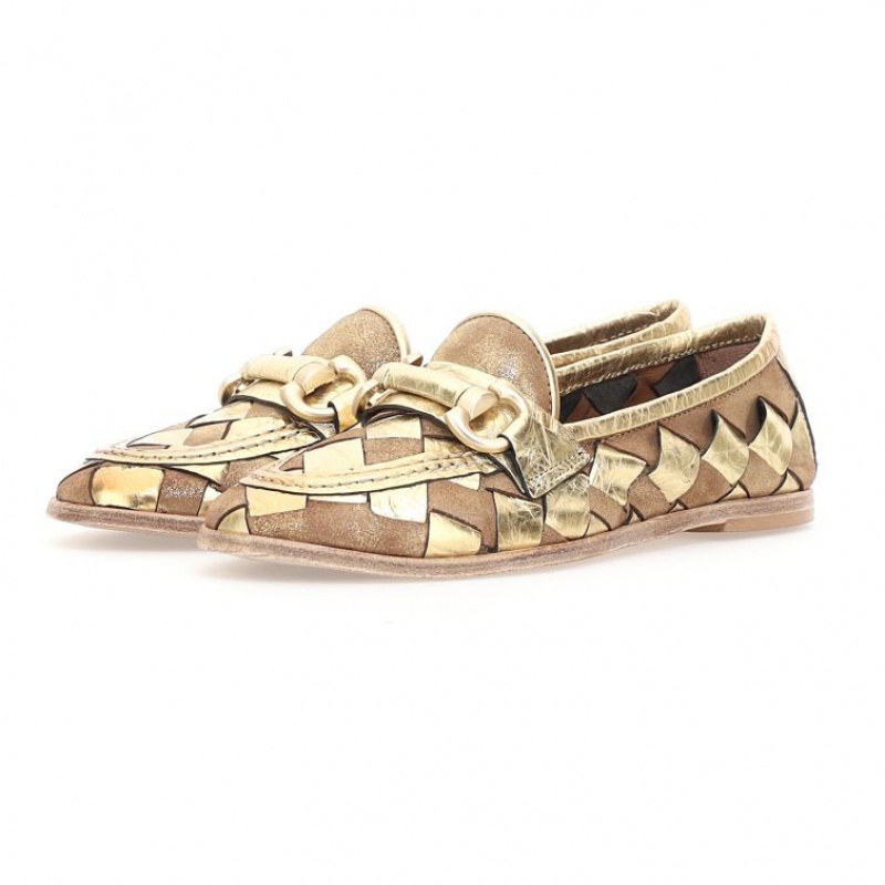 A.S.98 Janel flat shoes Dame Gull | NO-MDIYAP917
