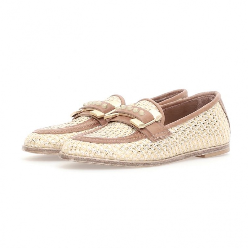 A.S.98 Janele flat shoes Dame Gull | NO-KBMOSI547