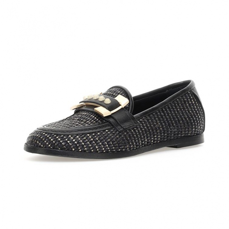 A.S.98 Janele flat shoes Dame Svarte | NO-PYXTVB749