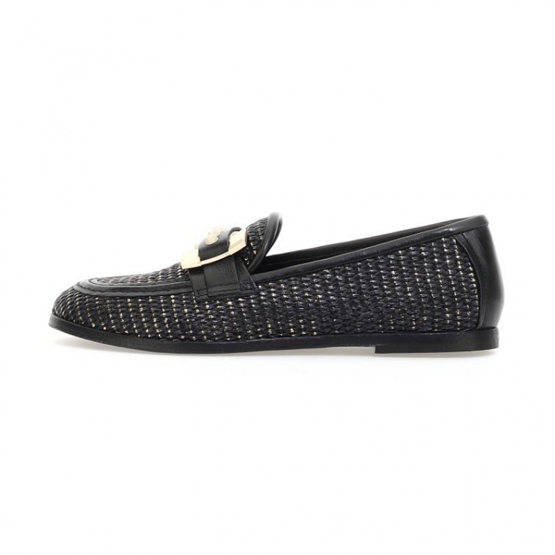 A.S.98 Janele flat shoes Dame Svarte | NO-PYXTVB749
