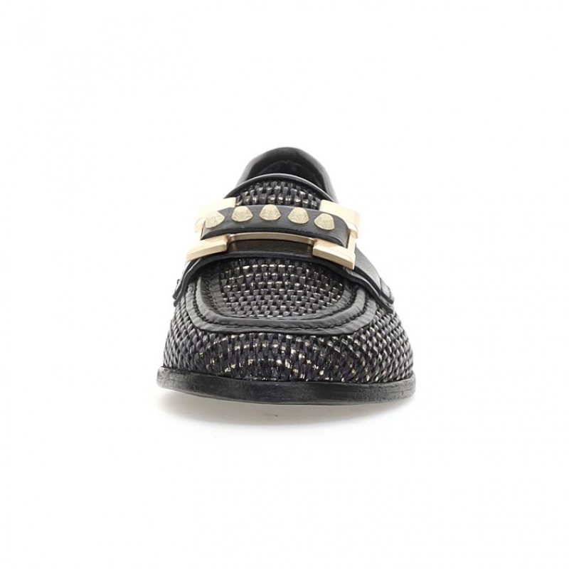 A.S.98 Janele flat shoes Dame Svarte | NO-PYXTVB749