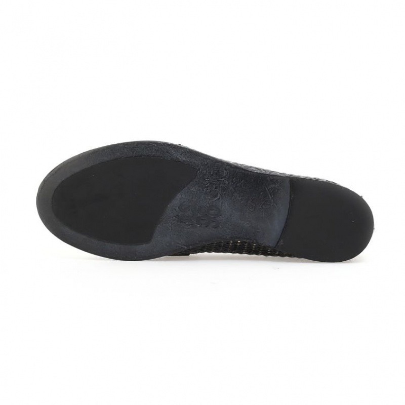 A.S.98 Janele flat shoes Dame Svarte | NO-PYXTVB749