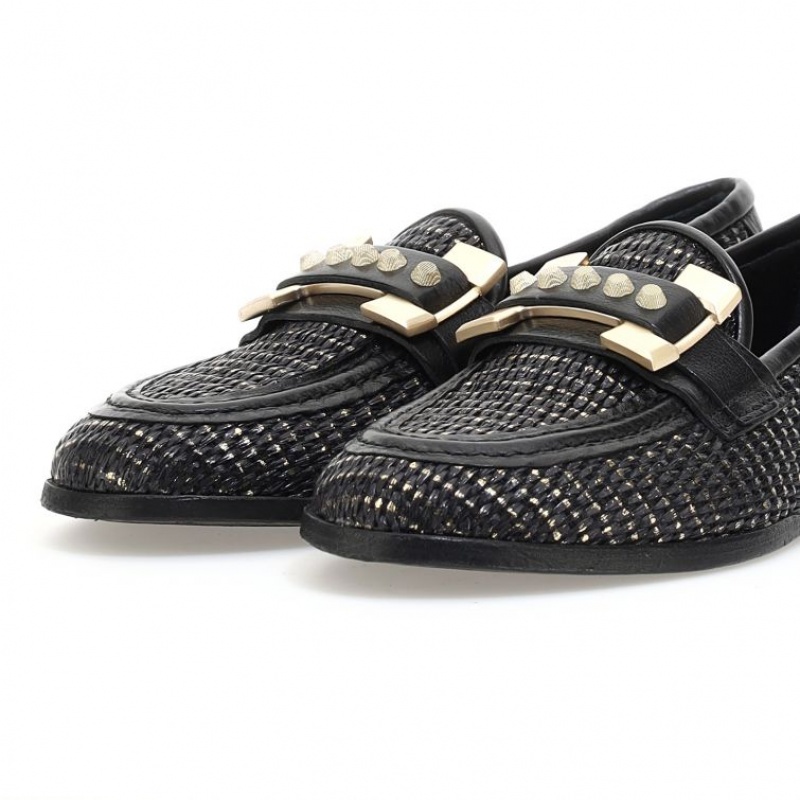 A.S.98 Janele flat shoes Dame Svarte | NO-PYXTVB749