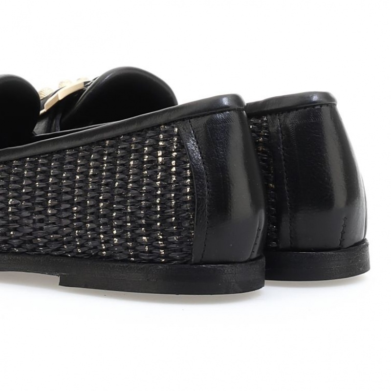 A.S.98 Janele flat shoes Dame Svarte | NO-PYXTVB749