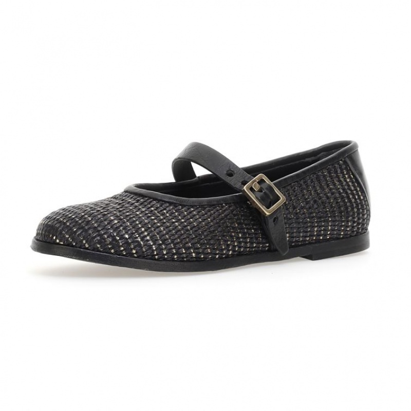 A.S.98 Janet flat shoes Dame Svarte | NO-ZHMSWI908