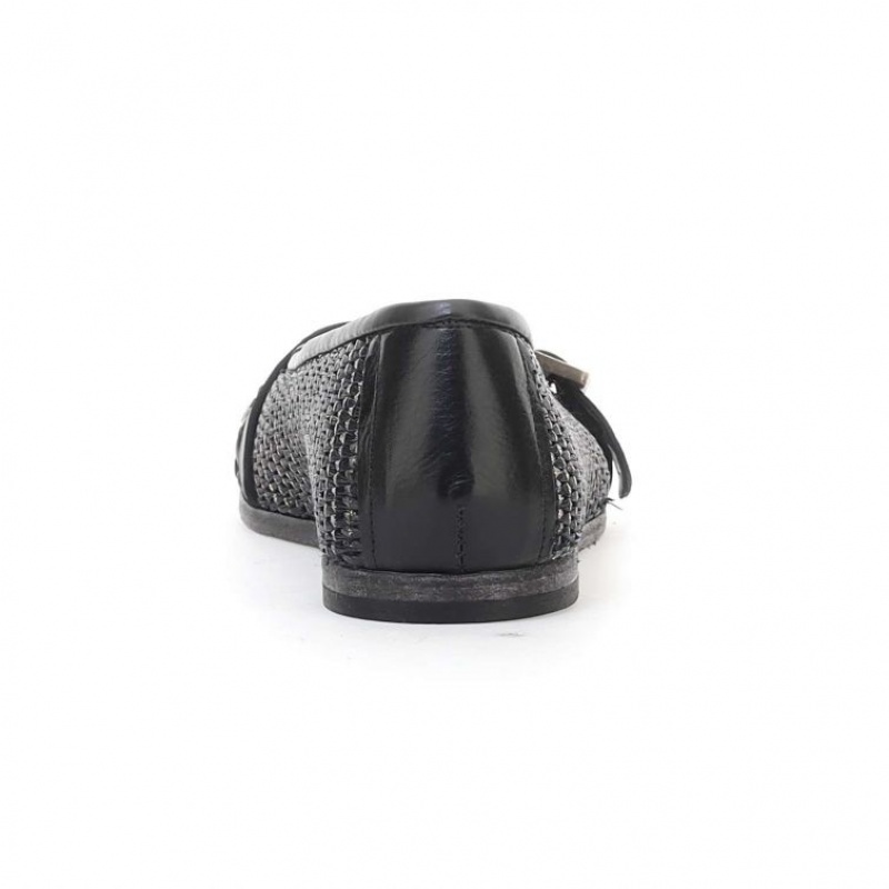A.S.98 Jayla flat shoes Dame Svarte | NO-CXHIUR074