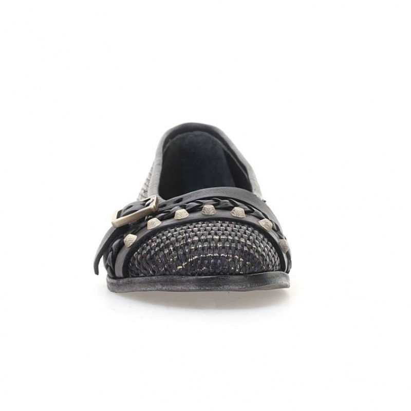 A.S.98 Jayla flat shoes Dame Svarte | NO-CXHIUR074