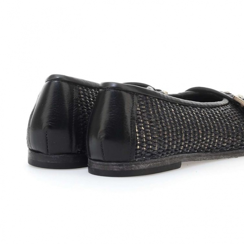 A.S.98 Jayla flat shoes Dame Svarte | NO-CXHIUR074