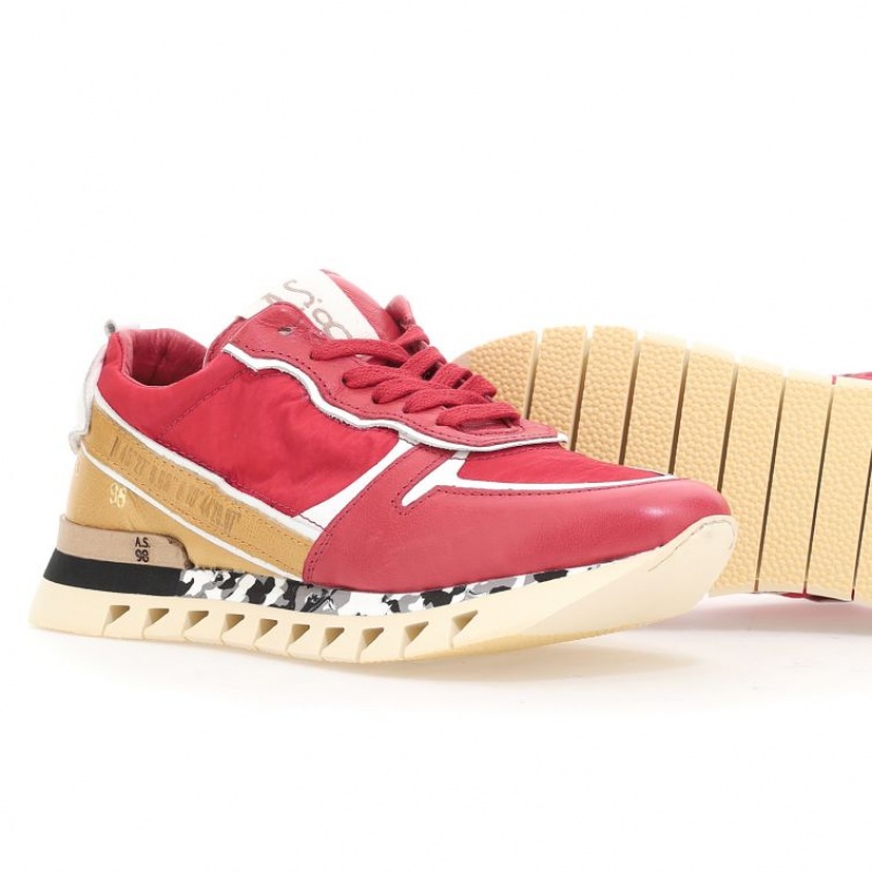 A.S.98 Julian Sneakers Herre Rød | NO-AIZNTE614